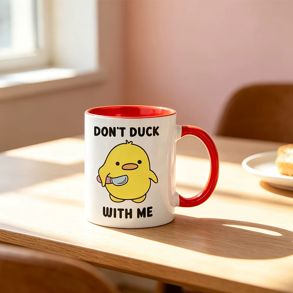 Mug « Ne te laisse pas emporté par moi » - Mug drôle de canard - Tasse à café - Mug