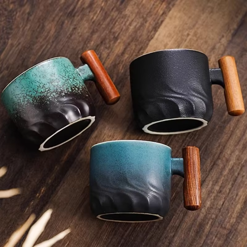 Tasses à café exquises créatives faites à la main