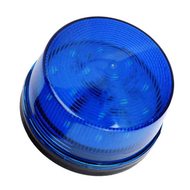 Pouvez-vous rophare stroboscopique LED bleue 12V, alarme d'urgence, signal d'iode, lumière clignotante sans son, lampe clignotante
