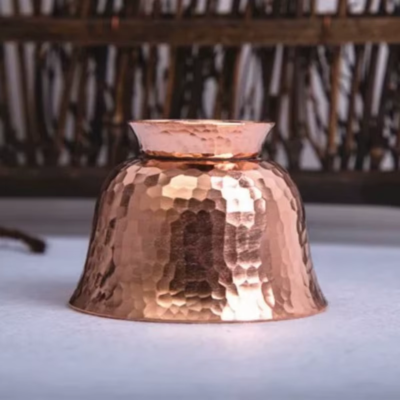 Tasse à café en cuivre pur fabriquée à la main