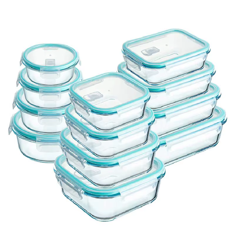 Boîte à lunch en verre borosilicate haute résistance