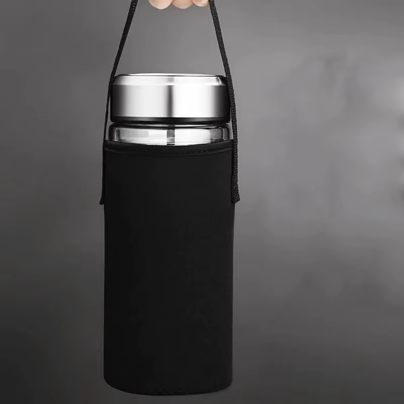 Tasse en verre à double couche pour homme