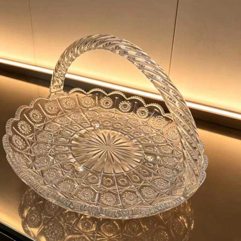 Bol à fruits en verre élégant