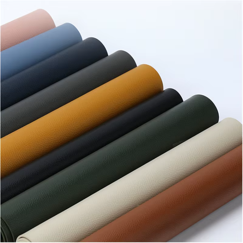 Napperon rectangulaire en cuir PU de couleur unie