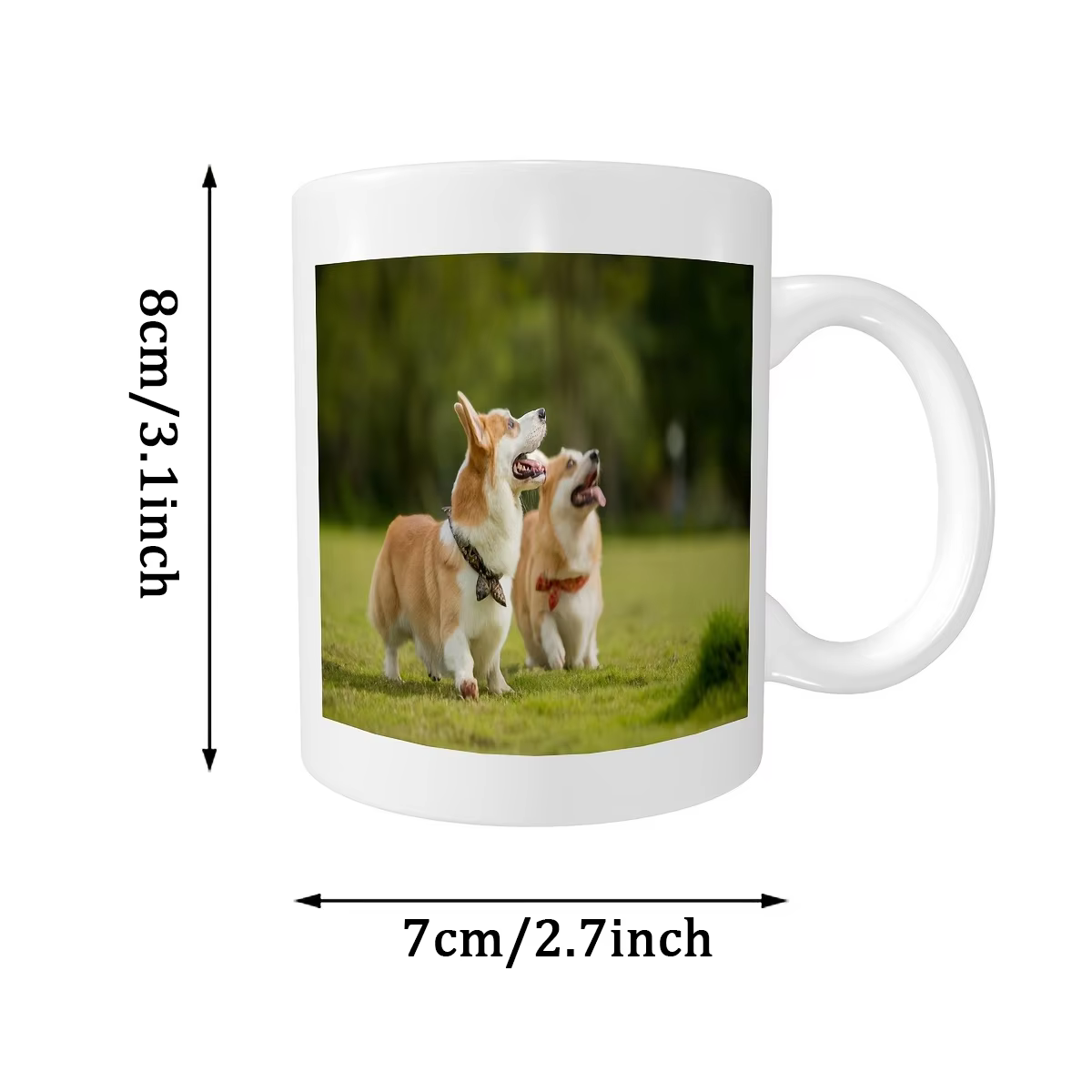 1 tasse en céramique personnalisée avec texte et photo sur mesure
