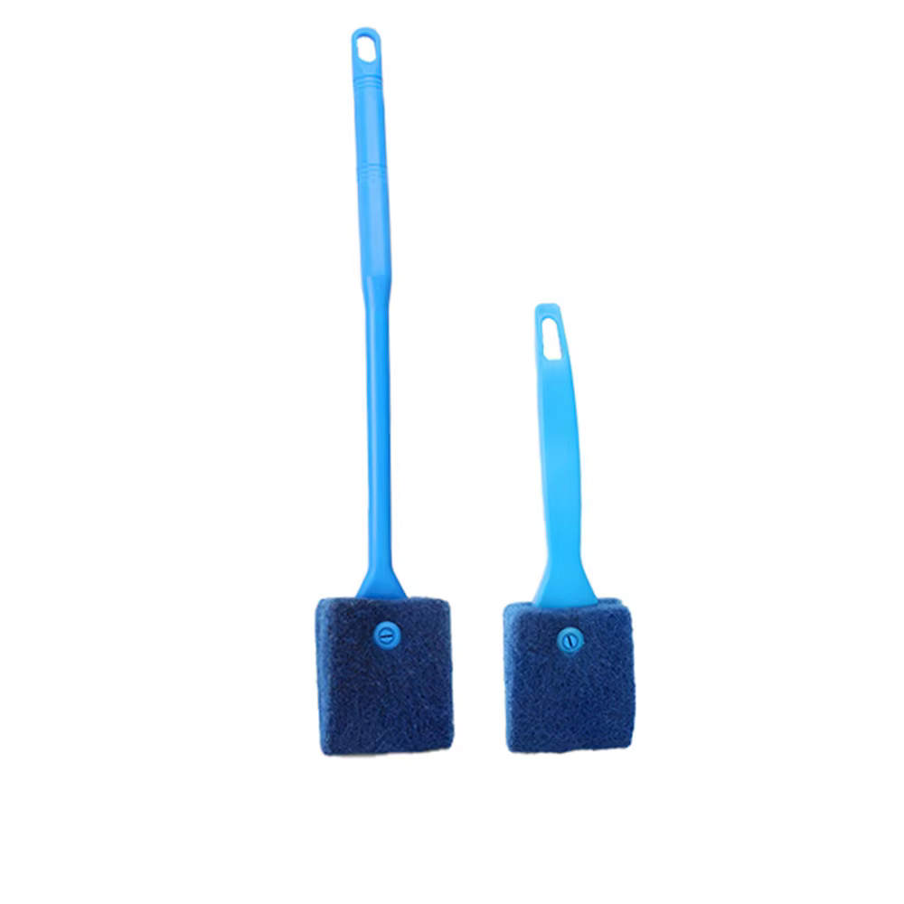 Brosses de nettoyage d'aquarium pour verre acrylique, nettoyage des algues, grattoir à algues Double face, éponge, outils de nettoyage d'aquarium