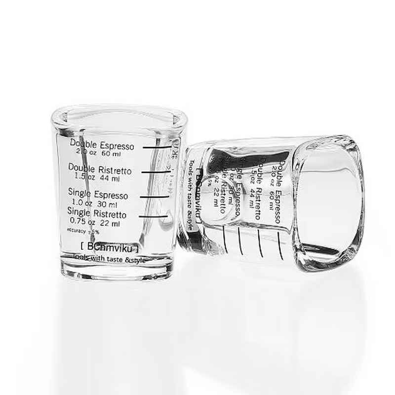 Verre de tasse à mesurer de torréfaction de once de café expresso 60 ml 1 pièces