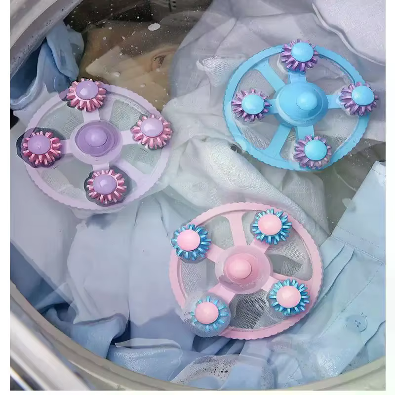 Filtre flottant pour Machine à laver, filtrage des poils, retrait des mailles, attrape-cheveux du linge, sac à débris, boule de lavage