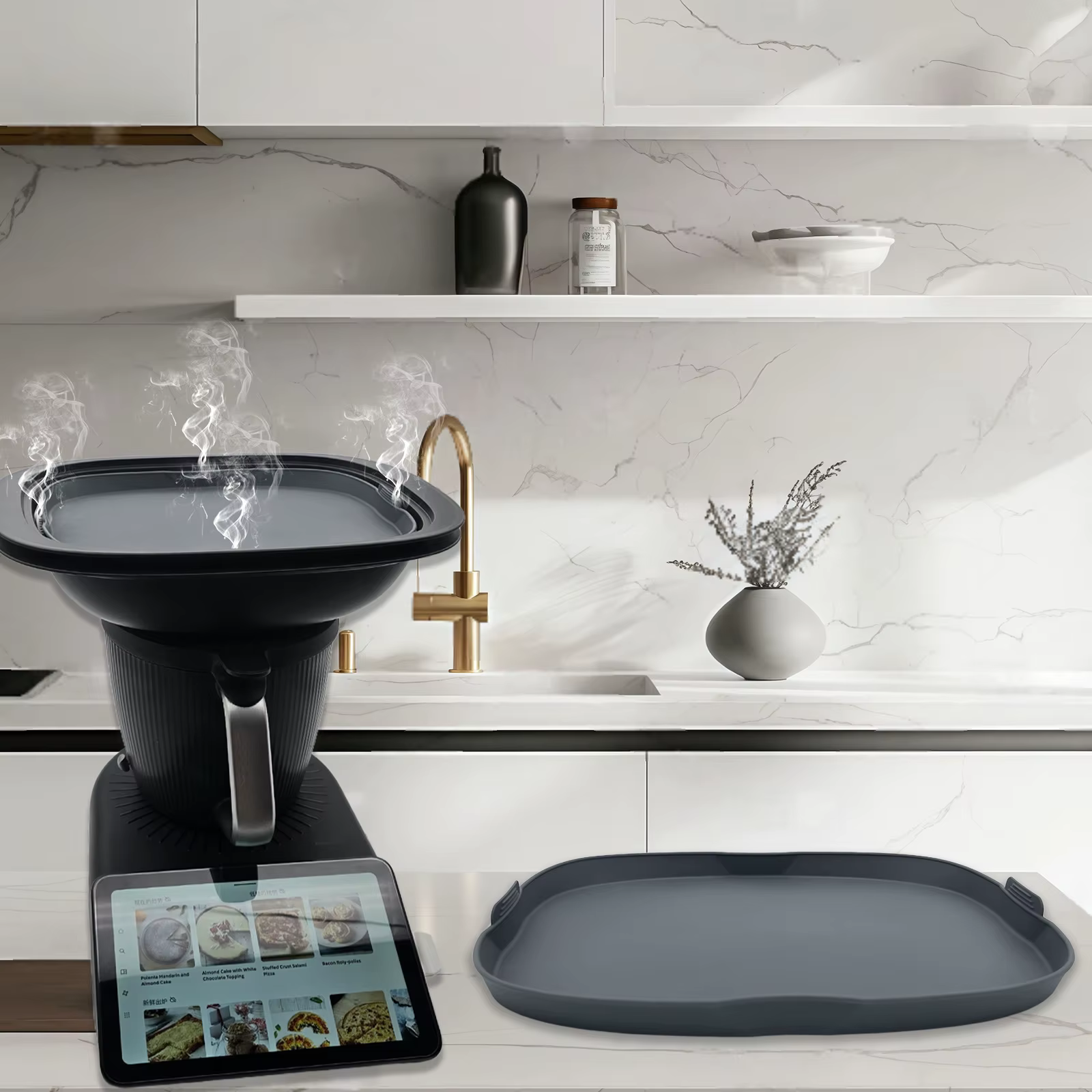 Plat à vapeur et à cuisson en silicone pour Thermomix TM5 TM6 TM31