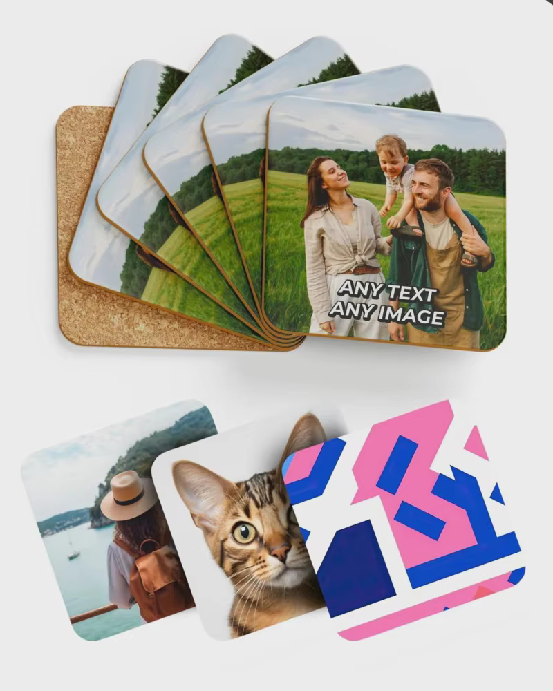Sous-verres personnalisés avec photo