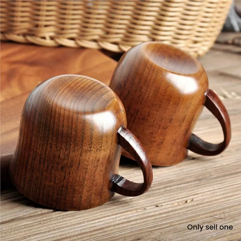 ABKW - Tasse en bois naturel massif
