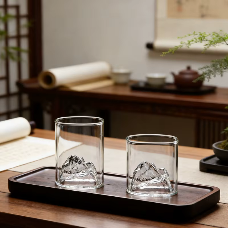 Tasse en verre esthétique