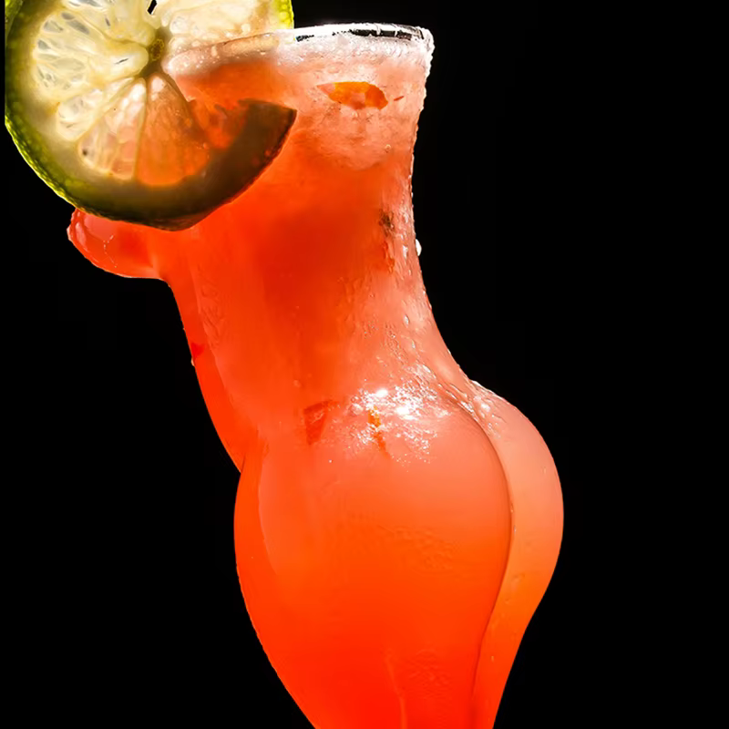 Verre à Cocktail créatif en forme de corps pour femme