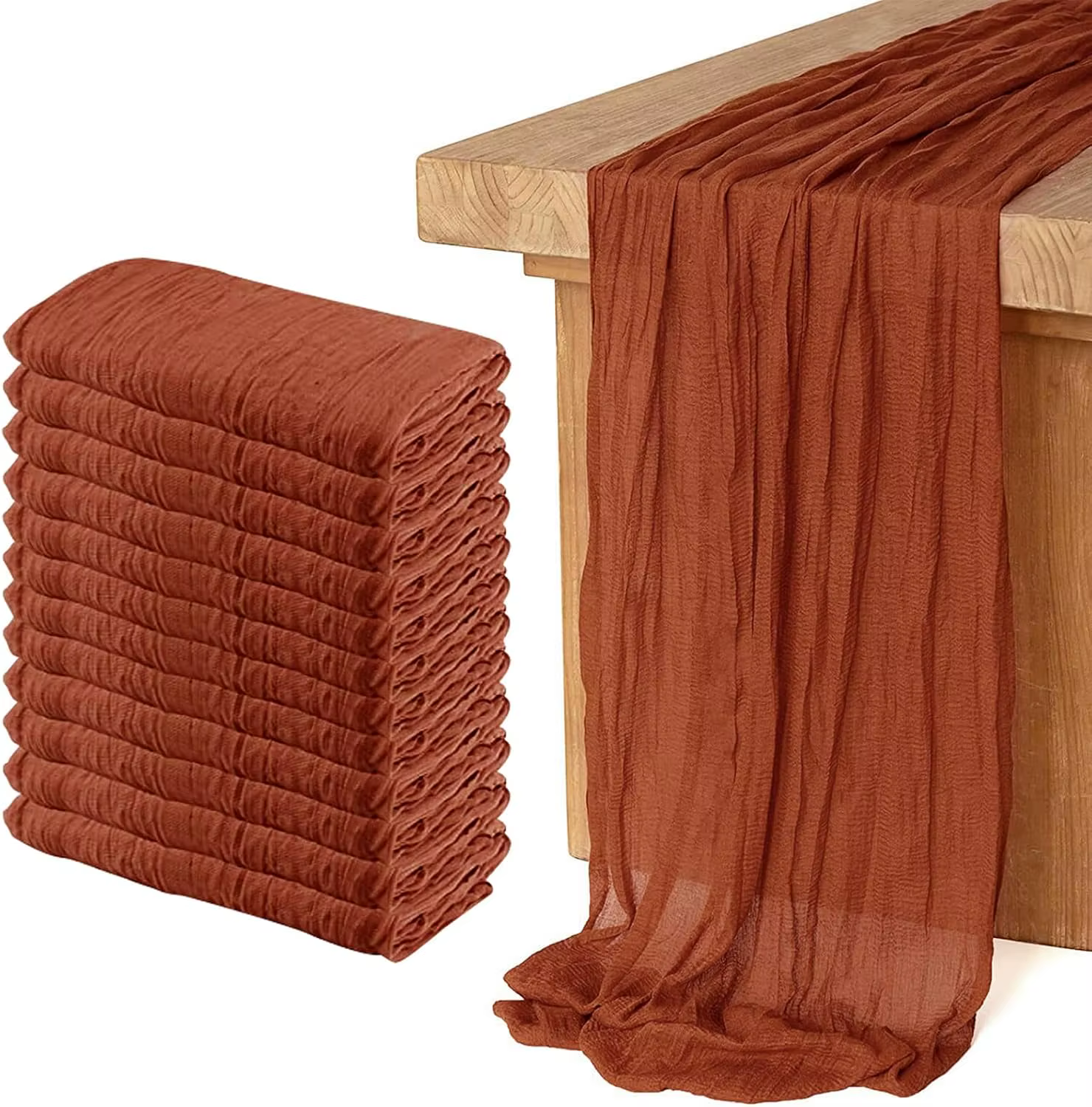Chemin de Table en gaze de noël de 120 pouces