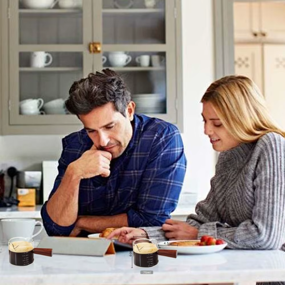 Verres à expresso en verre transparent de 75ML