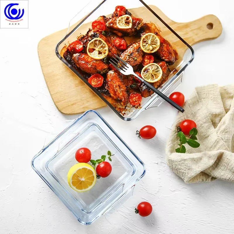 Pio de cuisson en verre trempé de grande capacité