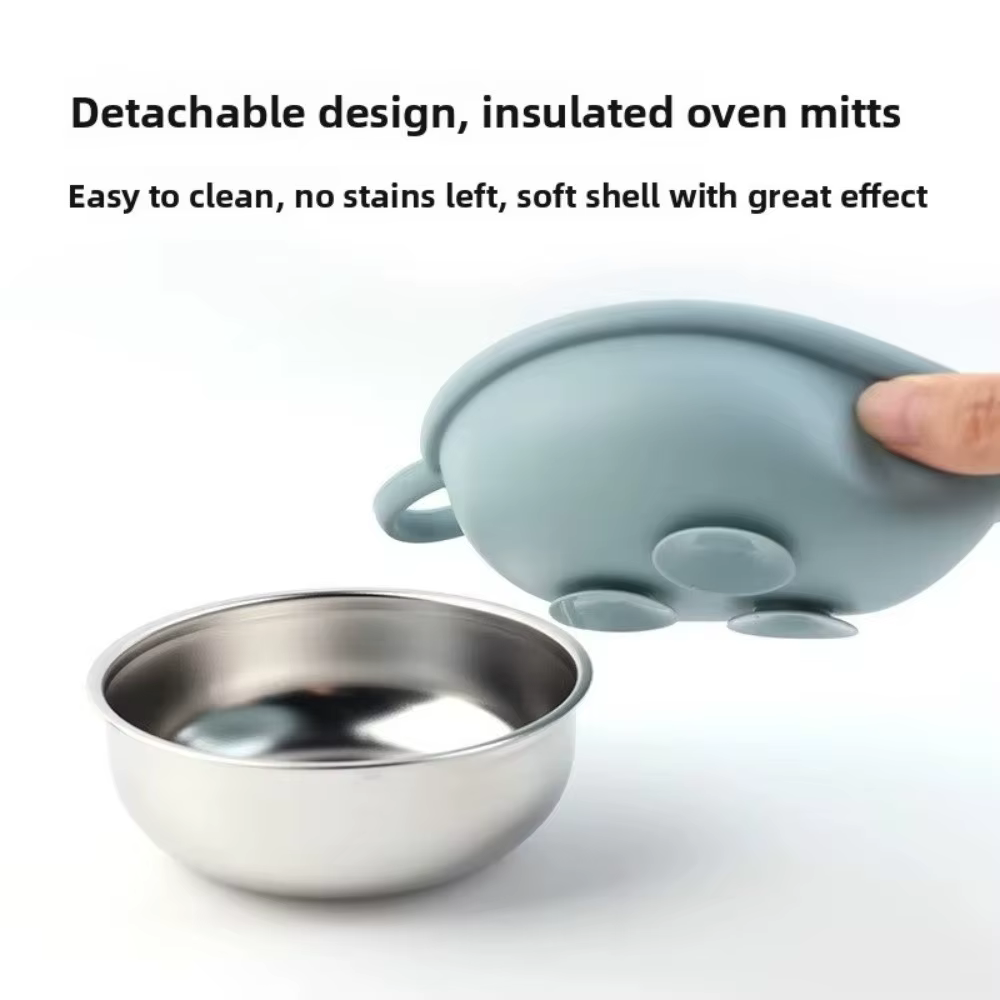 Bol d'alimentation pour bébé en acier inoxydable 304