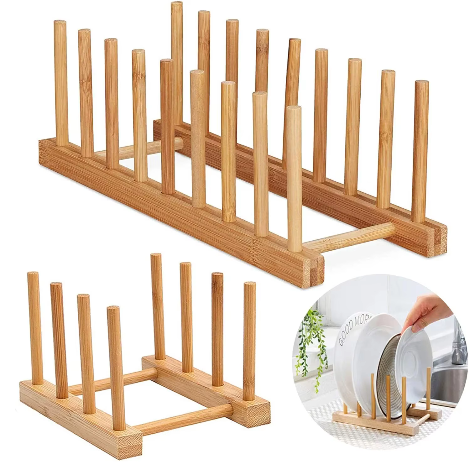 Égouttoir à vaisselle en bois