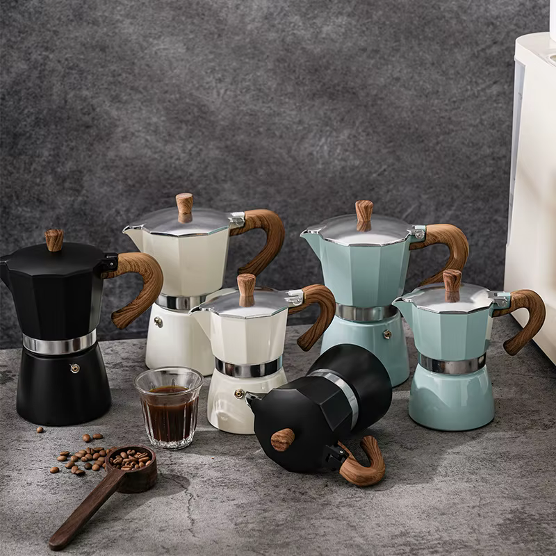 Cafetière moka italienne manuelle en alliage de Style dinde, 150ml