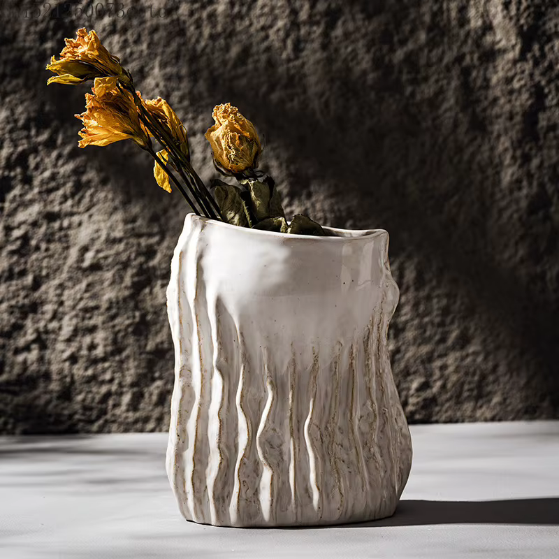 Vase en céramique Vintage Style Wabi Sabi
