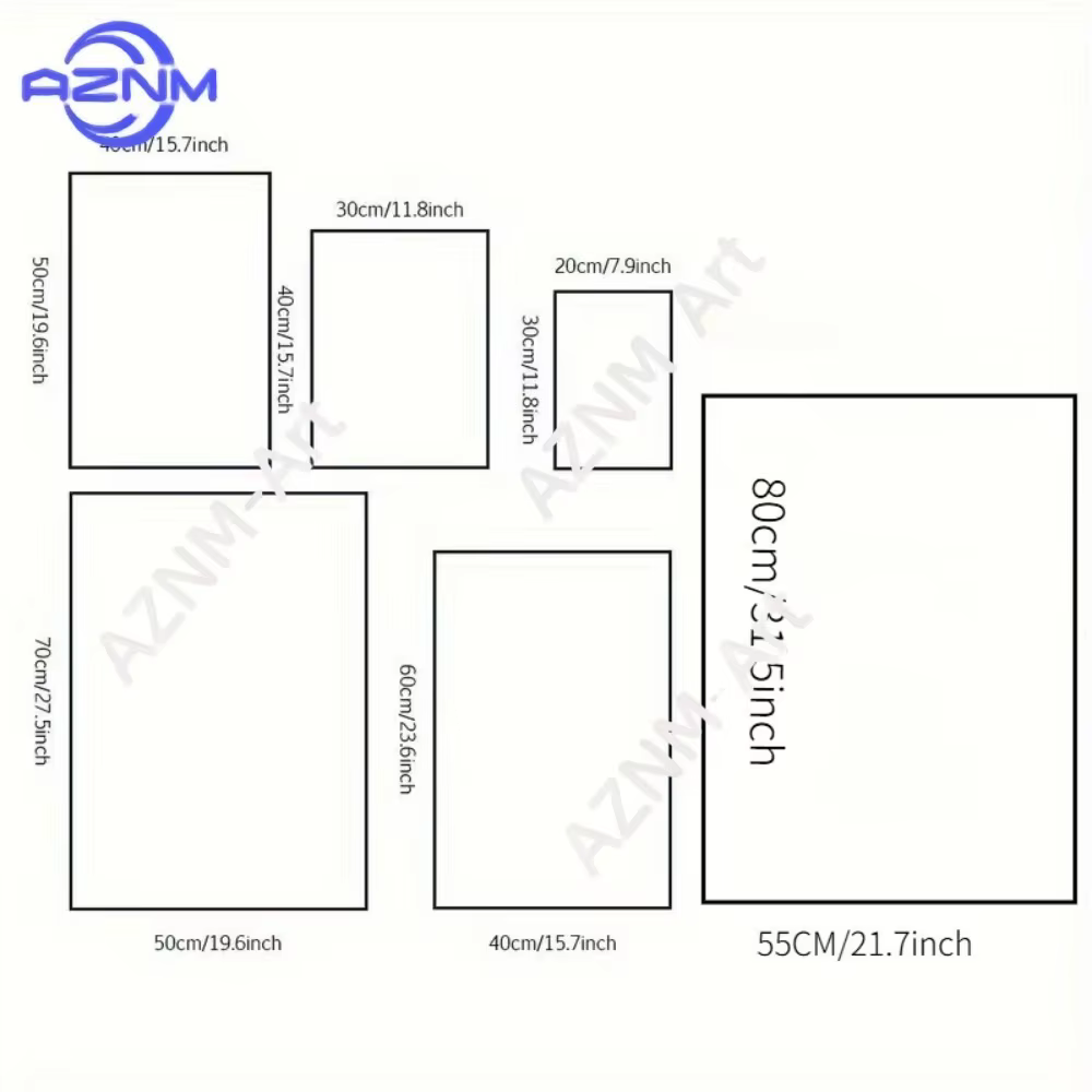 Lot de 1/6 tableaux/posters minimalistes sur le thème du café