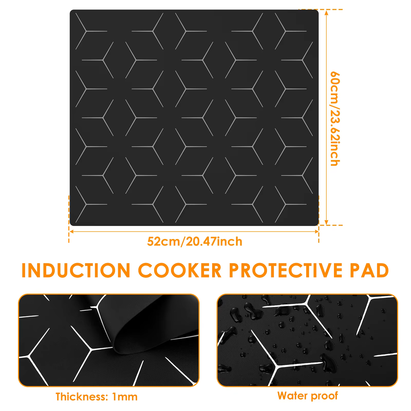 Protecteur de plaque de cuisson à induction en silicone