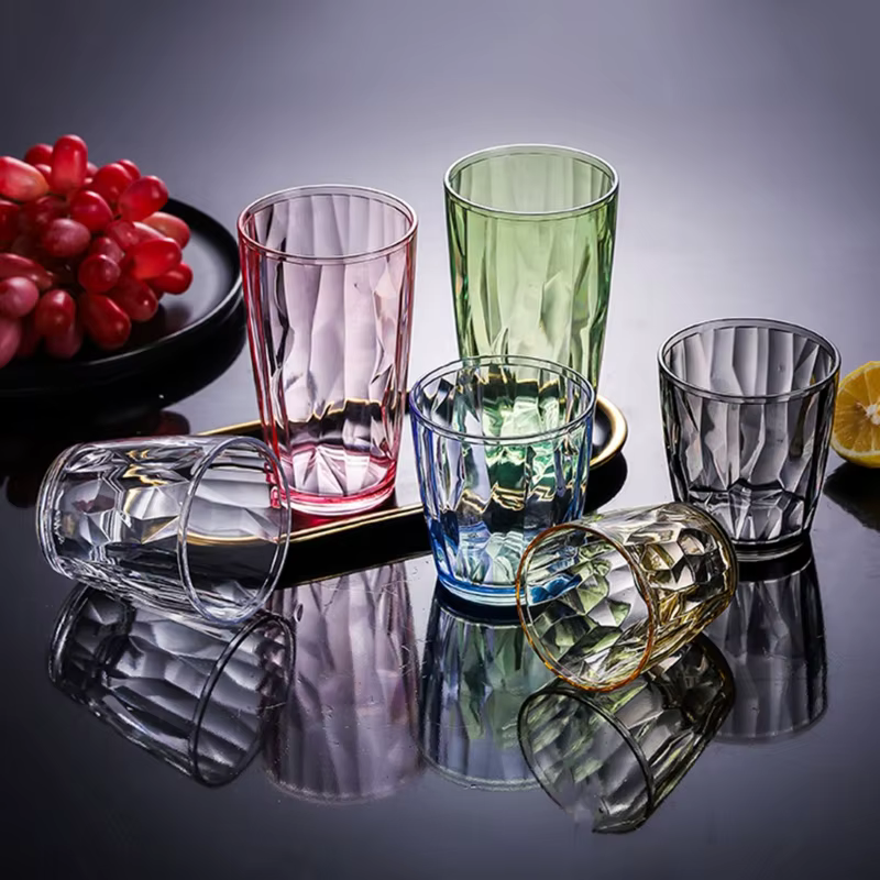 Verres à boire en acrylique incassables