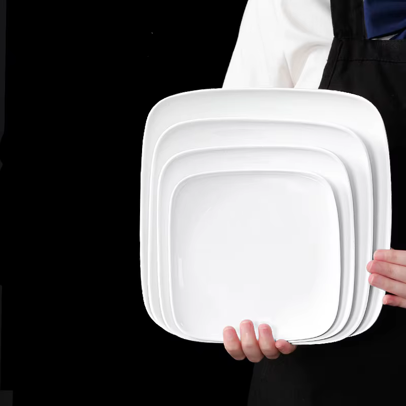 Plats carrés de restauration rapide
