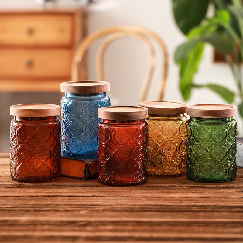 Bocaux en verre scellés avec couvercle