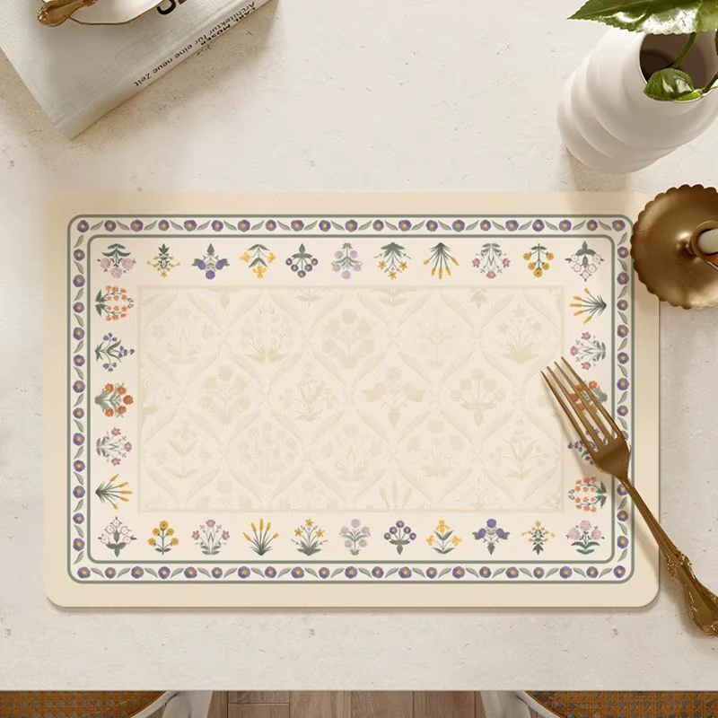 Ensemble de sets de table en PU de pays français – Tapis
