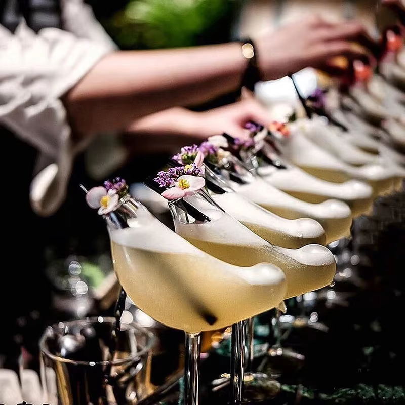 INS – gobelet de Cocktail en verre fumé