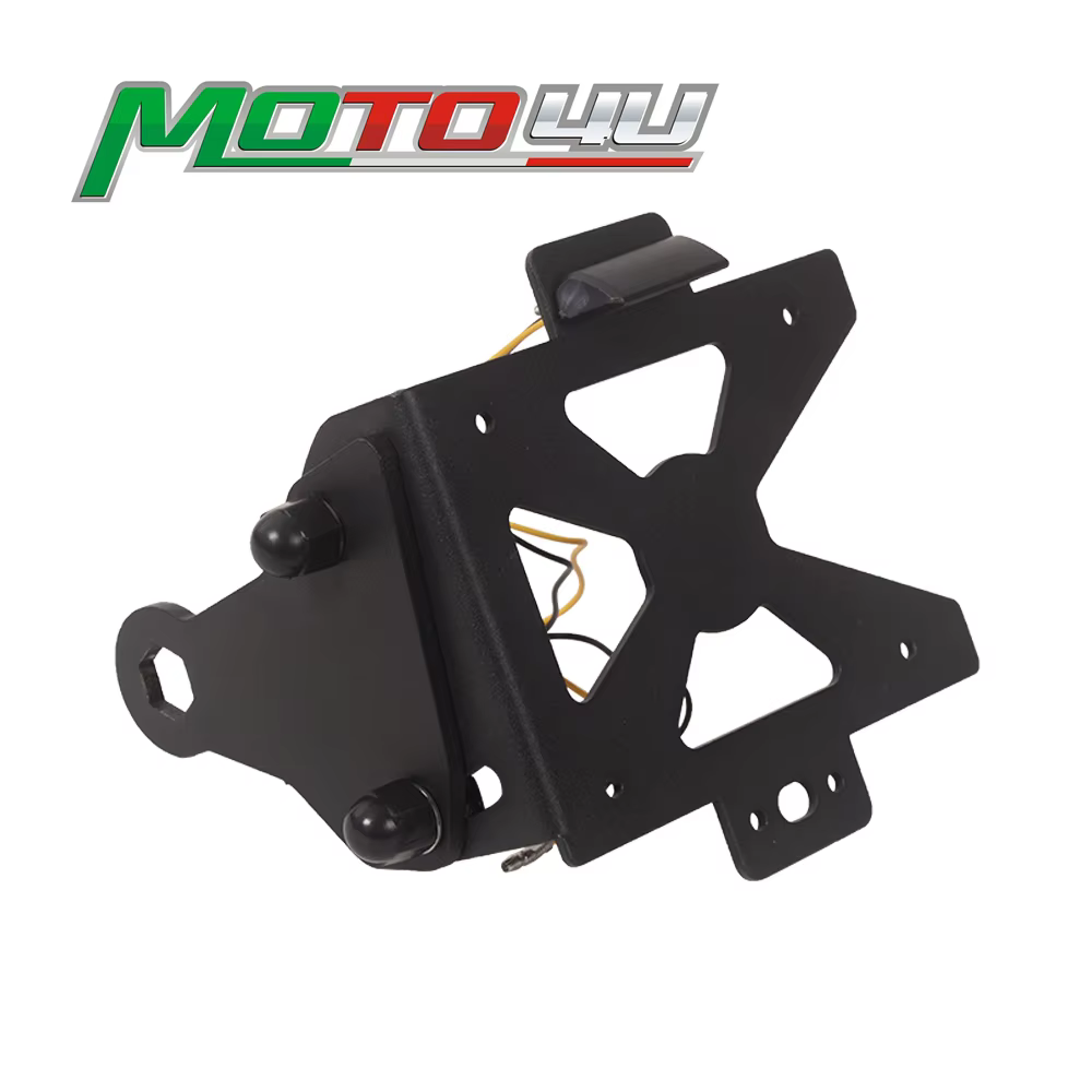 Cafe Racer pour BMW K100 K 100 nouveau support de plaque d'immatriculation de moto éliminateur latéral Kit de rangement de Page cadre de plaque d'immatriculation avec lumière