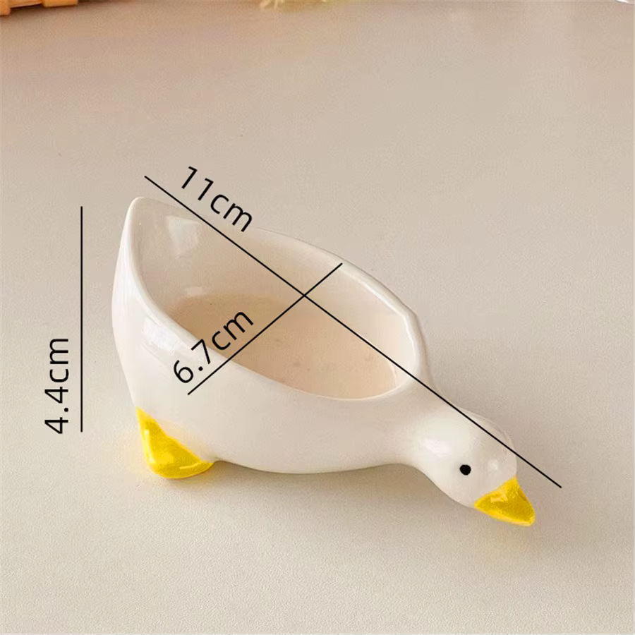 Plat d'assaisonnement de canard en céramique 2 pièces