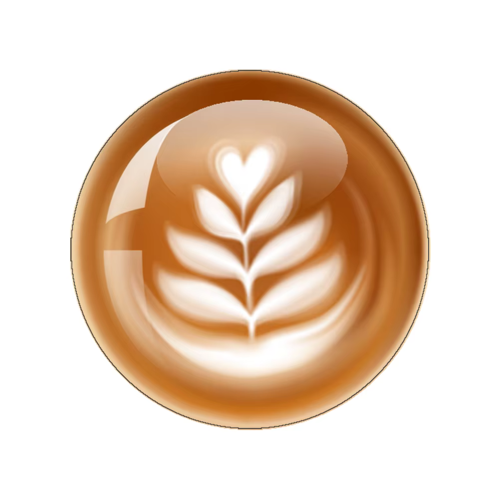 Café Latte sculpture coeur d'amour 12 pièces un ensemble 10mm/18mm/20mm/25mm/40mm rond Photo verre Cabochon démo dos plat faisant trouver