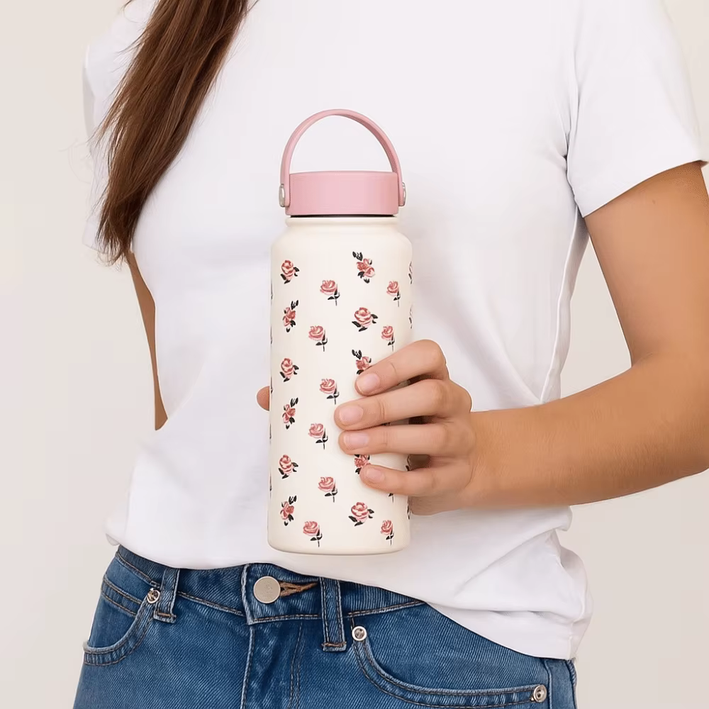 Cadeau INS bouteille d'eau isolée Portable 1L tasse