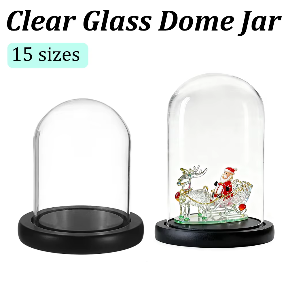 Boîte de rangement en verre Transparent