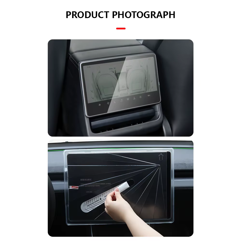 Verre trempé Film Protecteur Pour Nouveau Tesla Modèle Y Juniper 2025/Modèle 3 Highland 2 pcs/ensemble HD Avant Arrière Écran Protection
