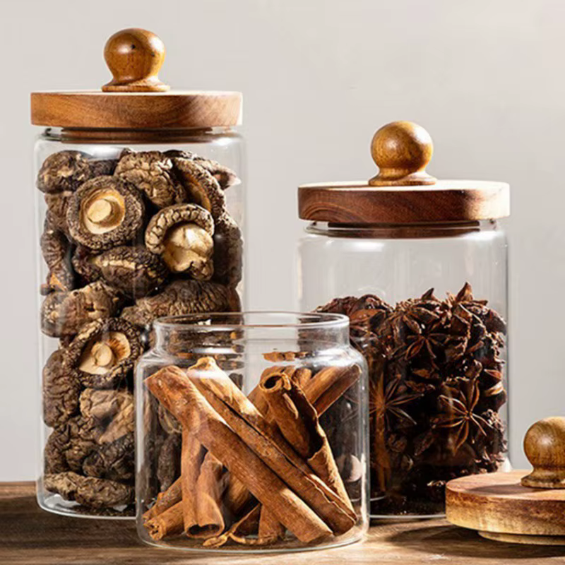 Pot de conservation en verre pour la cuisine