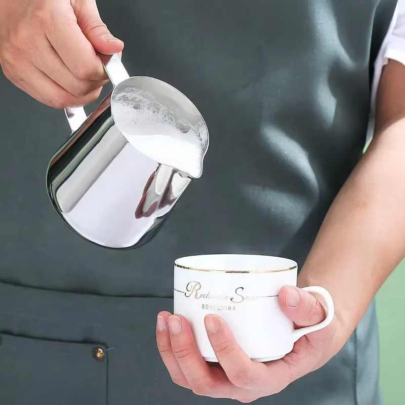 12/20 Oz acier inoxydable Latte café Art tasse bec haut de gamme