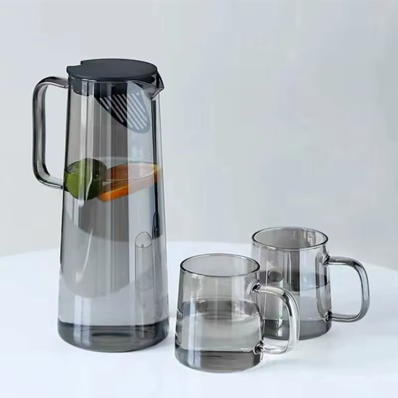 Pichet en verre de 1, 8 l avec couvercle