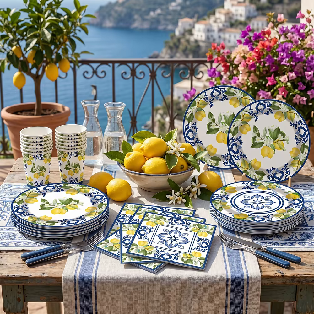 Vaisselle jetable Lemon Party