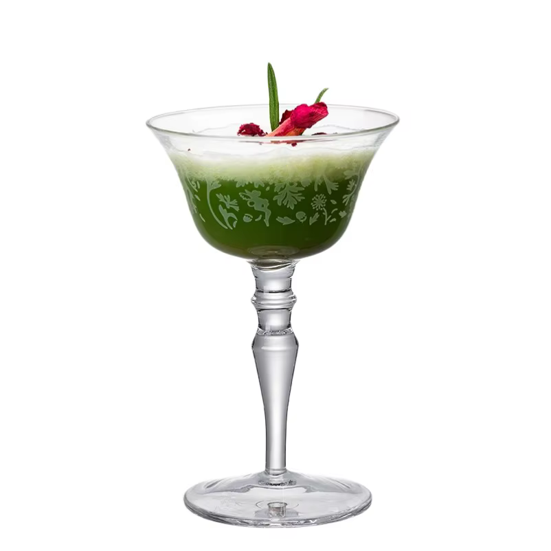 Tasse en verre à Martini à motif de Style japonais, gobelet en verre classique, verres à Cocktail simples, ensembles de tasses à Martini, outils de cuisine pour Bar
