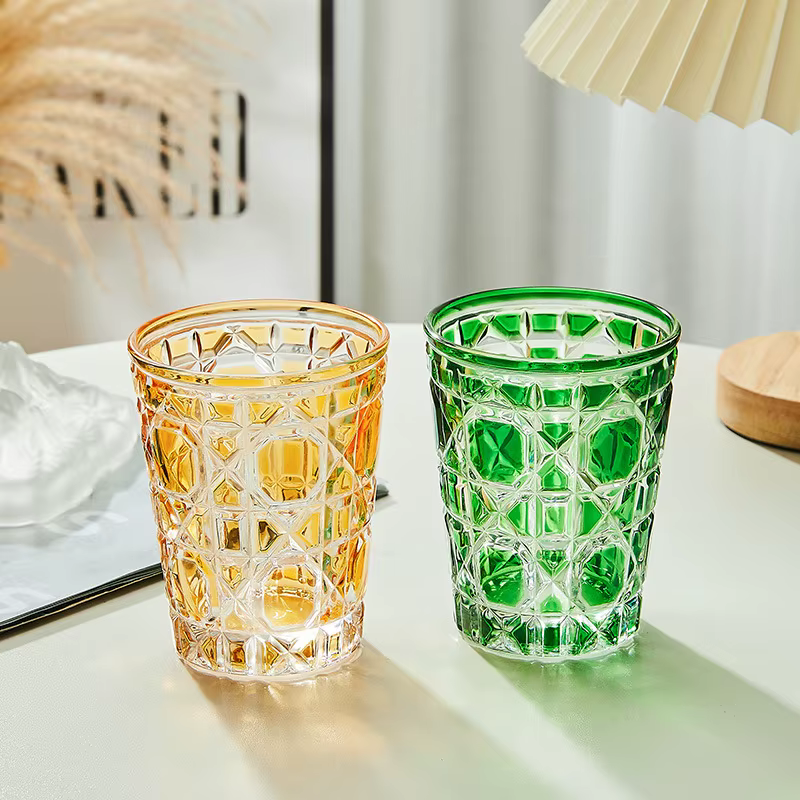 Verre à whisky en cristal coloré de Style européen