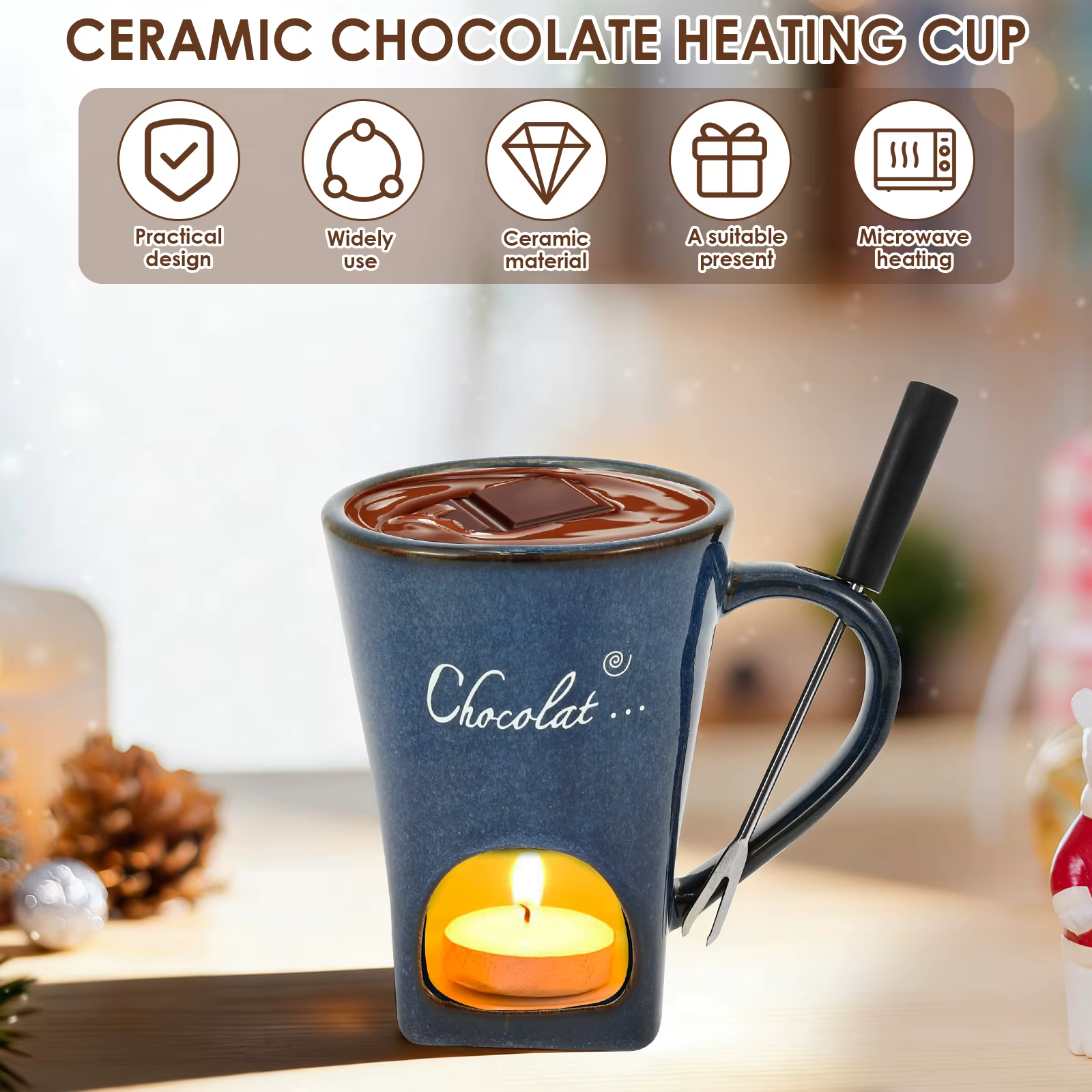 Tasse à fondue au chocolat 150 ml
