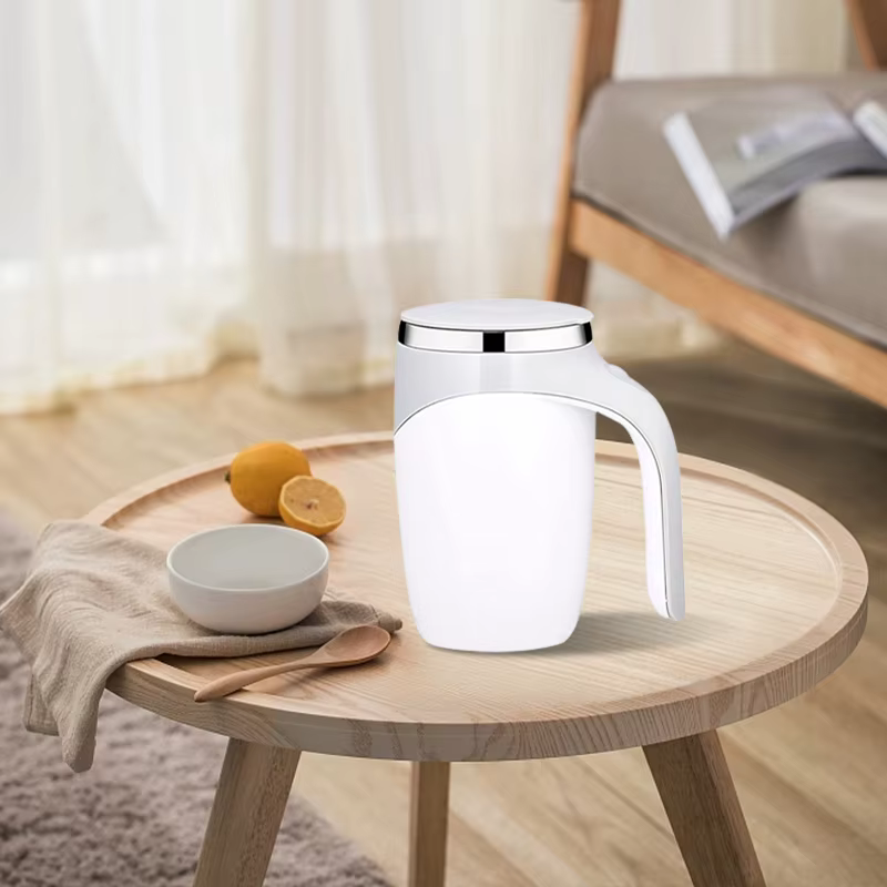 Tasse magnétique rotative électrique en acier inoxydable