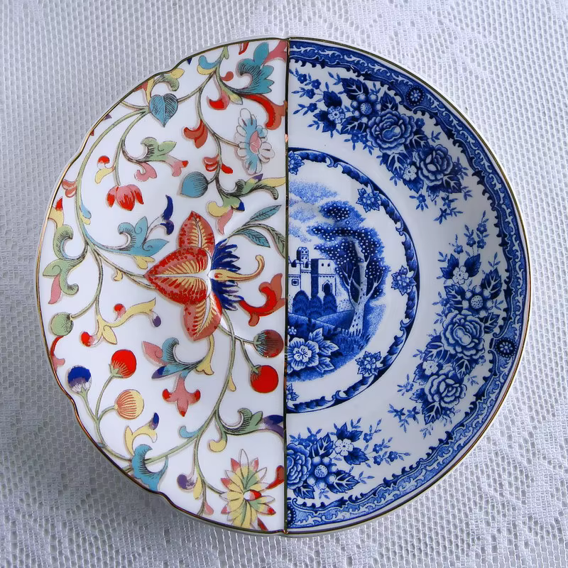 Tasse à café en céramique pour le thé de l'après-midi avec soucoupe