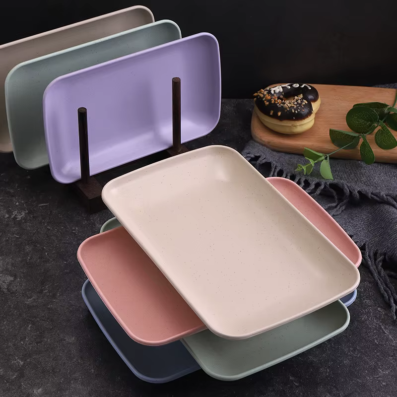 Ensemble d'assiettes réutilisables incassables