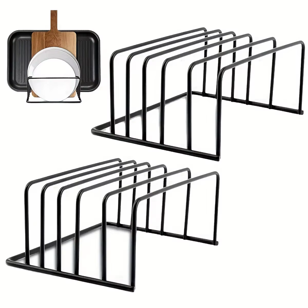 Étagère de cuisine pour planches à découper et moules à pâtisserie