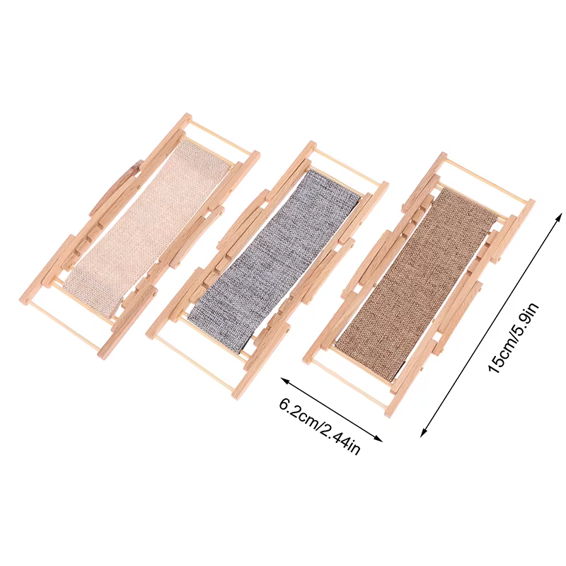 Chaise de plage Miniature pour maison de poupée 1:12, modèle de chaise longue, accessoires de meubles pour décoration de maison de poupée, jouets de jeu pour enfants