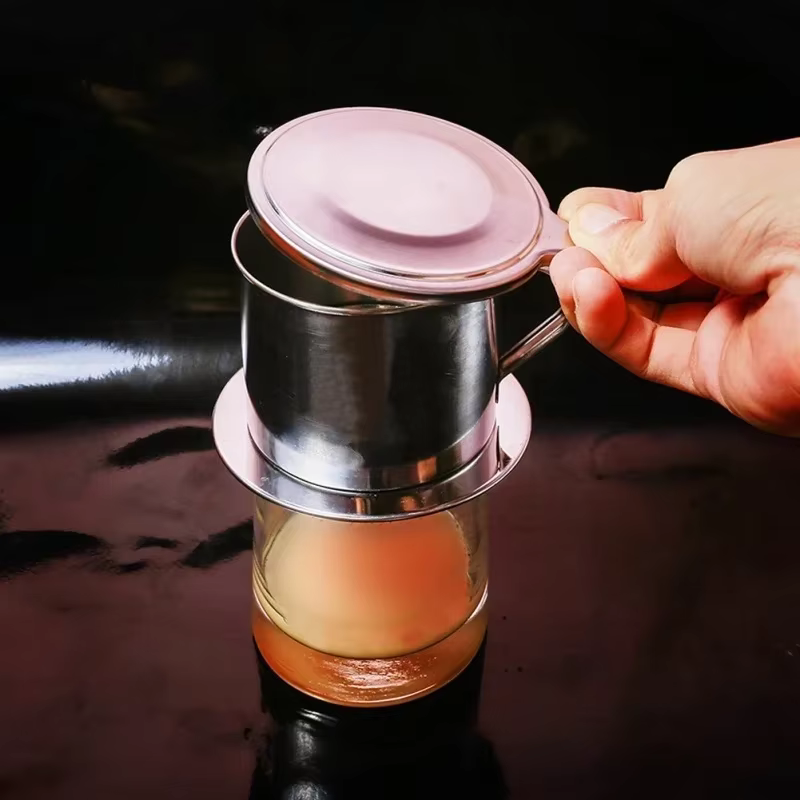 Filtre à café en acier inoxydable de Style vietnamien